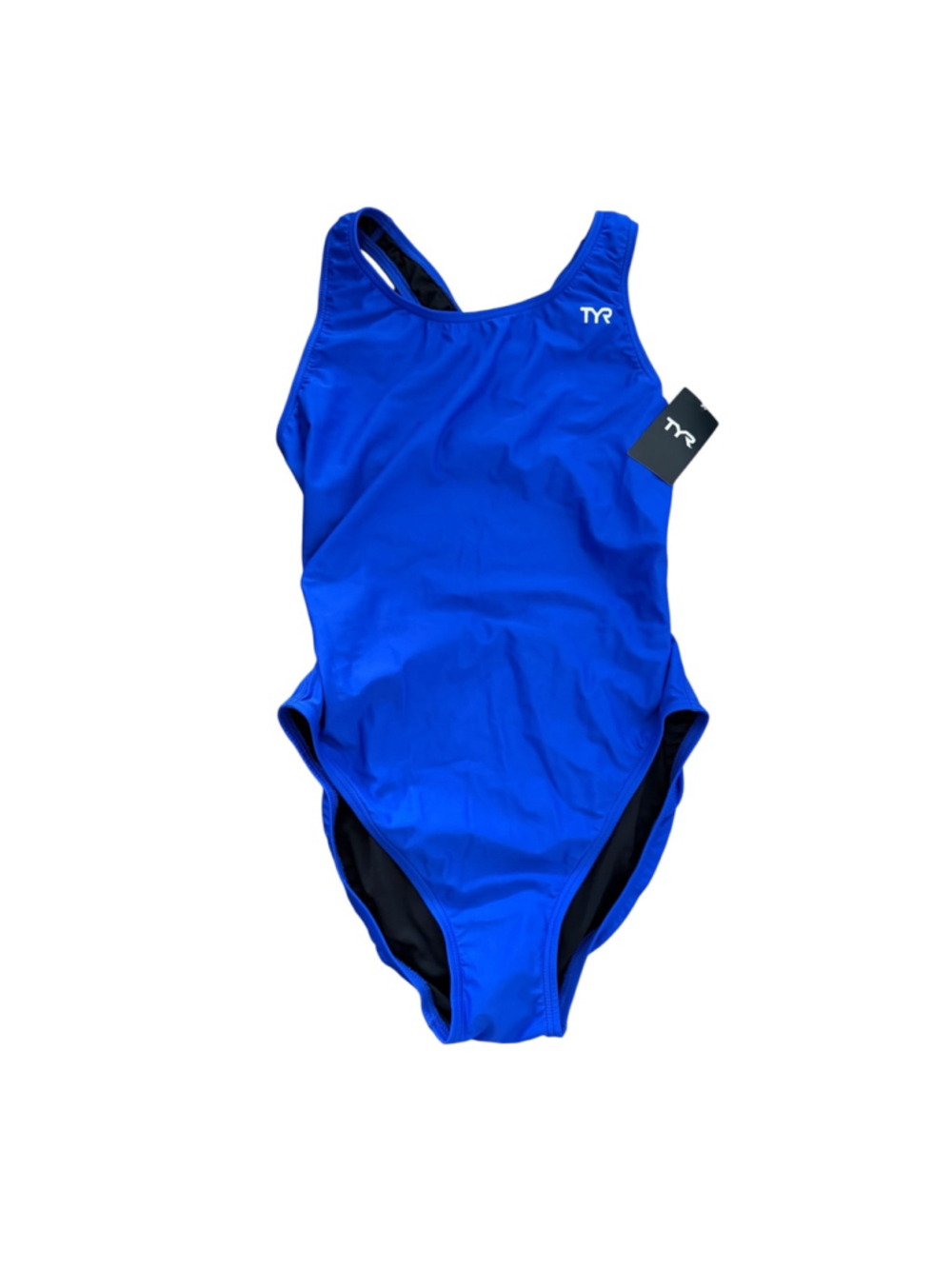 TYR Women’s Solid Maxfit One Piece Swimsuit Royal Blue Size 38 XL NWT - Picture 2 of 5